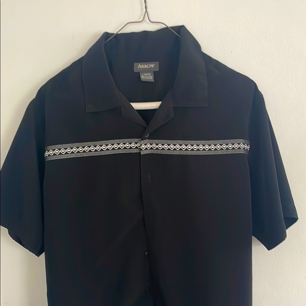 Arrow Men's Black Button Up Shirt